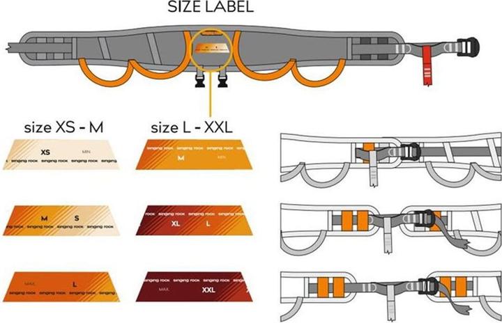Actual product image Singing Rock Seat belt Versa Ii (XS, S, M)