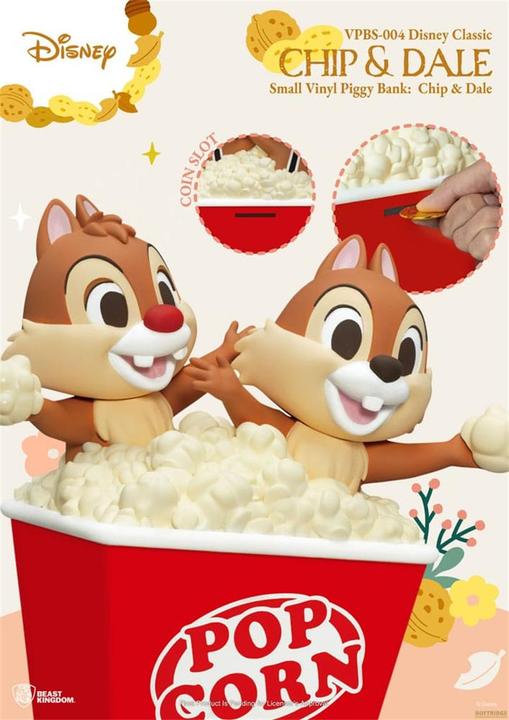 Produktbild Beast Kingdom Disney Piggy Vinyl Spardose Chip & Dale 24 cm