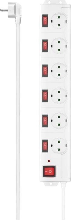 Actual product image Hama 00223159 Intelligent power strip 6 AC outlets 1.4 m 3680 W (6 x, CEE 7/3, 1.40 m)