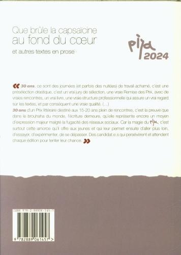 Produktbild Que brûle la capsaïcine au fond du coeur et autres textes en prose (Französisch, Collectif, 2024)