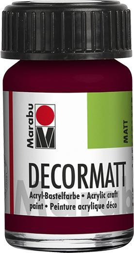 Actual product image Marabu Decormatt acrylic bordeaux (Bordeaux red, 15 ml)