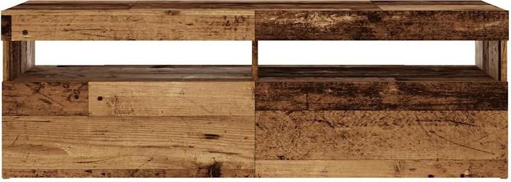 Produktbild VidaXL TV Schrank Lowboard Fernsehschrank Fernsehtisch mit LED Altholz-Optik (120 x 35 x 40 cm)