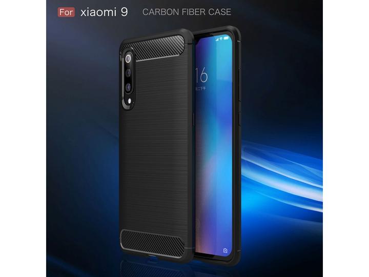 Produktbild Screenguard Xiaomi Mi 9 Hülle Carbon Brushed Soft TPU (Xiaomi Mi 9)