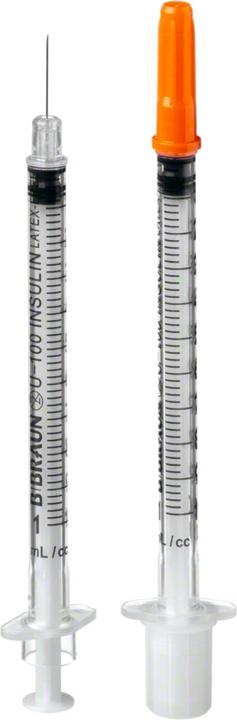 Image du produit B.Braun Insulin 100 1ml 0.3x8mm G30 einz (Seringue d'insuline)