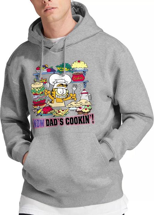 Immagine prodotto Garfield Now Dad's Cooking Felpa con Cappuccio Uomo (XXL)