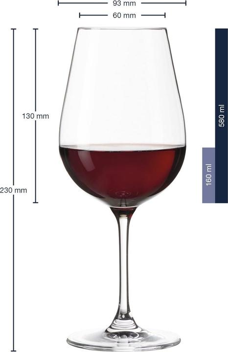 Actual product image Leonardo Tivoli (58 cl, 6 Glasses, Red wine glasses)