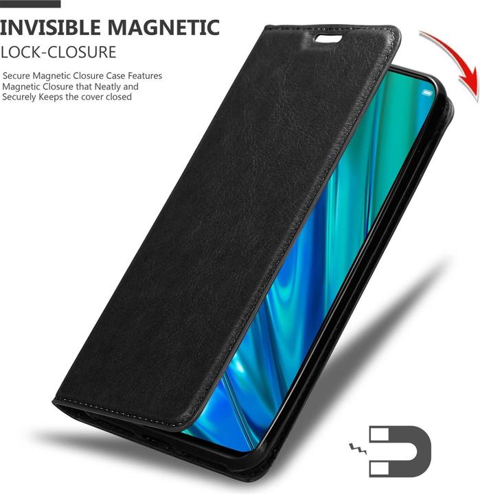 Image du produit Cadorabo Housse pour Realme 5 PRO / Realme Q en Book Invis. Style magnétique (Realme 5 Pro, Domaine Q)