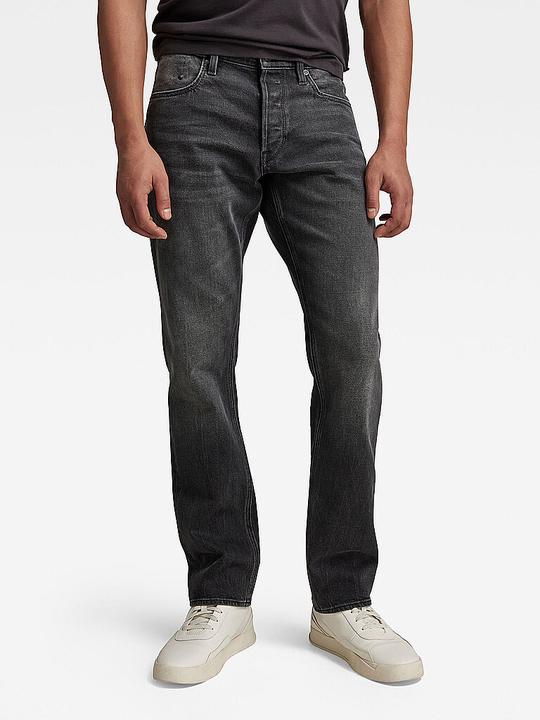 Actual product image G-Star Mosa Jeans Straight Fit Worn In Black Moon (W36/L32)