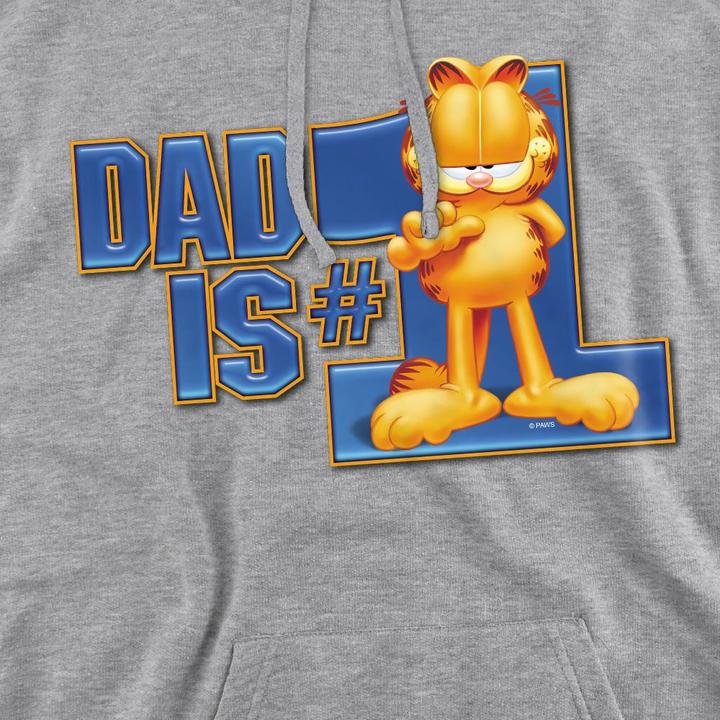 Immagine prodotto Garfield Dad Is Number One Felpa con Cappuccio Uomo (L)