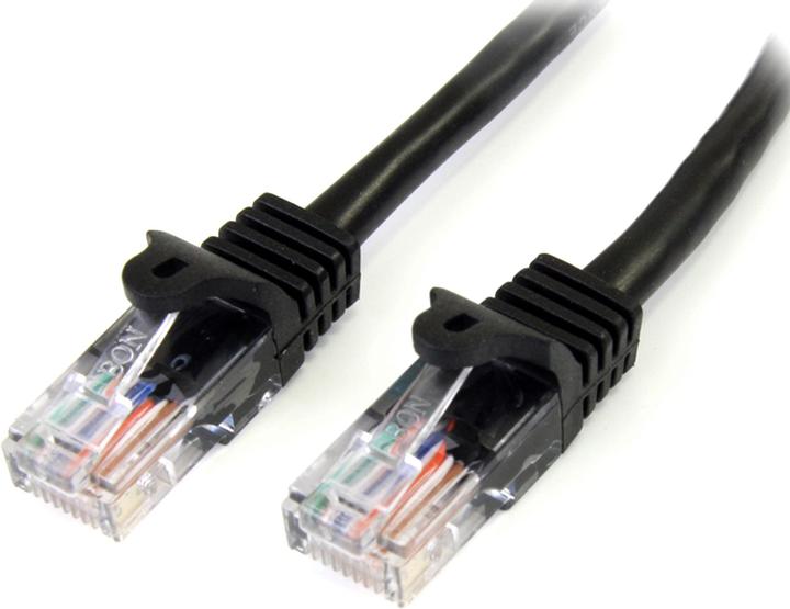 Immagine prodotto StarTech Cavo di rete 1m Cat5e RJ45 UTP Snagless - Cavo Patch Cat 5e - Nero - Maschio / Maschio (U/UTP, CAT5e, 1 m)