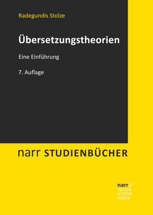 Produktbild Übersetzungstheorien (Deutsch, Radegundis Stolze, 2018)