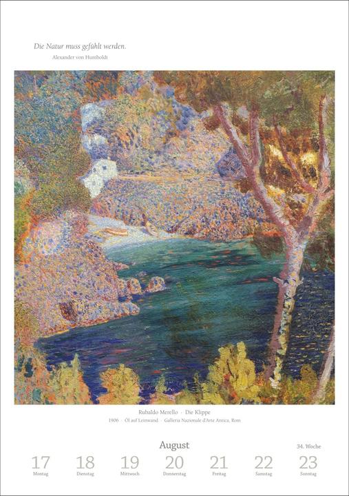 Produktbild Harenberg Kunst Wochen-Kulturkalender 2026 - 53 Meisterwerke der Malerei (Harter Einband, Deutsch)
