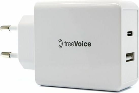FreeVoice Snellader 65W (USB-A/USB-C) (65 W)