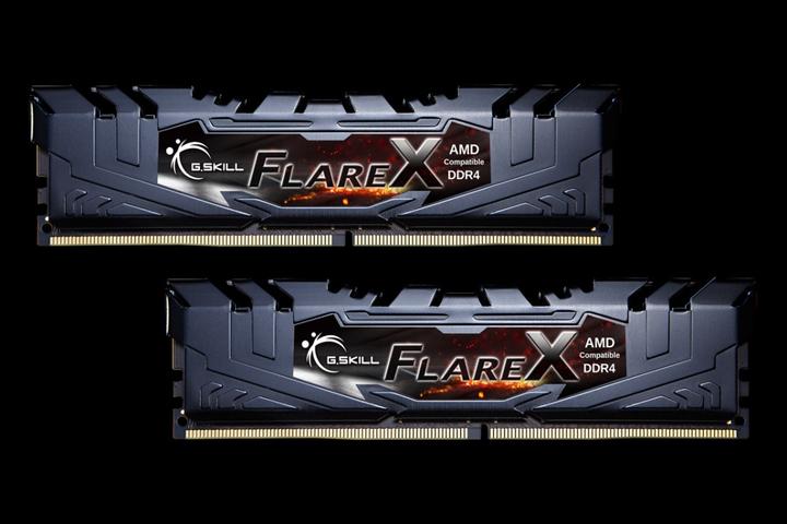 Actual product image G.Skill Atmintis Flare X, DDR4, 16 GB, 3200MHz, CL16 (F4-3200C16D-16GFX) (2 x 8GB, 3200 MHz, DDR4-RAM, DIMM)