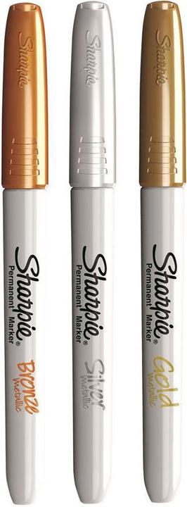 Image du produit Sharpie Feiner Permanentmarker (Argent, 1.40 mm, 3 x)