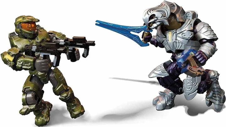 Actual product image Mega Construx Halo Heroes Series 5 Master Chief vs. Arbiter Mini Figure 2-Pack