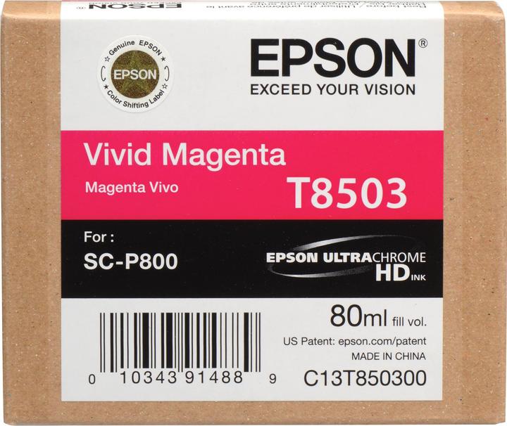Actual product image Epson T8503 UltraChrome HD Vivid (M)