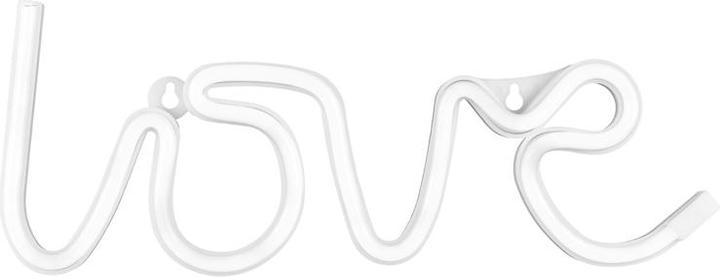 Partydeco Néon LED - Love, white, 34.5x13cm (1 pkt / 1 pc.)
