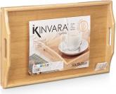 Actual product image Kinvara bamboo tray with folding legs 50x30x21cm