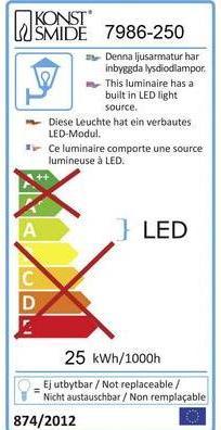 Energy Label Konstsmide Carrara (2000 lm)