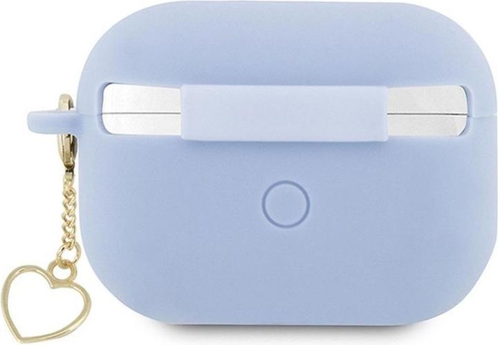 Actual product image Guess Silicone Heart Charm - Case AirPods Pro 2 (niebieski) (Headphone bag)