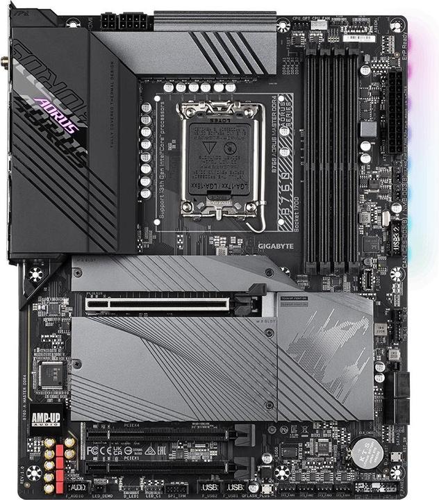 Image du produit Gigabyte MB GBT Intel 1700 B760 A MASTER DDR4 (LGA 1700, Intel B760 Express, ATX)