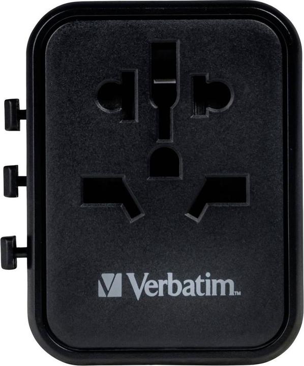 Image du produit Verbatim Adaptateur universel de voyage avec 1 x USB-C PD 20W / 1 x USB-A QC 3.0
