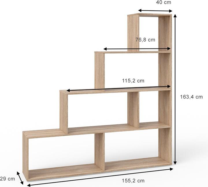 Image du produit Vicco Treppenregal (163 x 29 x 155 cm)
