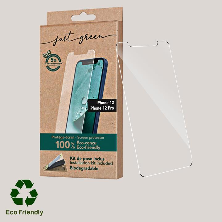 Image du produit Just Green Protection d'écran Bio (1 pièce(s), Apple iPhone 12, Apple iPhone 12 Pro)