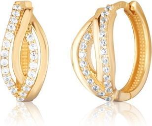 JVD - Yellow gold earrings with zircons ZE0060SJ72-7400