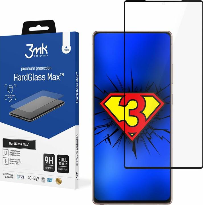 Produktbild 3MK Hardglass Max Bildschirmschutz (1 Stück, Samsung Galaxy Note 20)
