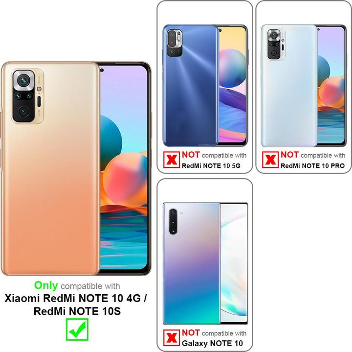 Image du produit Cadorabo Book avec fonction stand Cover (Xiaomi Redmi Note 10S, Xiaomi Mi Note 10)