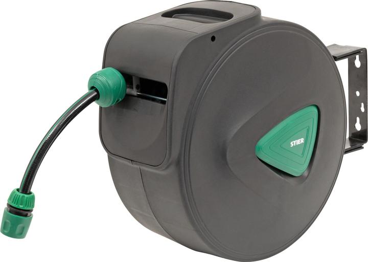 Produktbild Stier Garten-Schlauchtrommel SGS-200 20+2 m mit Sprühpistole Automatik schwenkbar (20 m)
