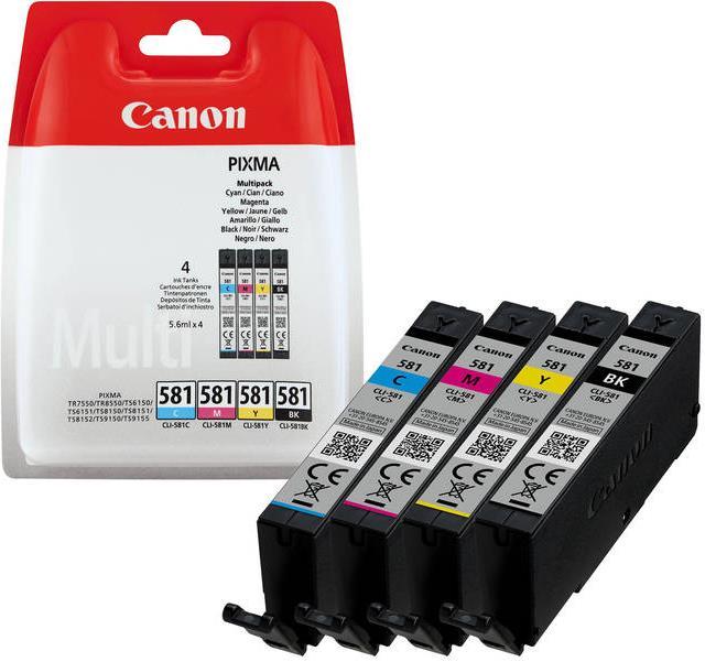 Actual product image Canon CLI-581 Multipack (M, FC, C, Y)