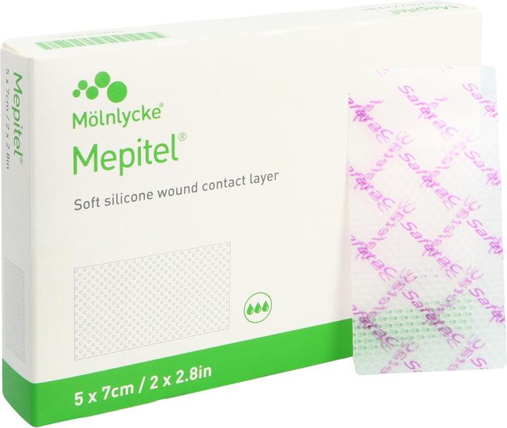 Mepitel Wundauflage 5x7cm Silikon (5 x)