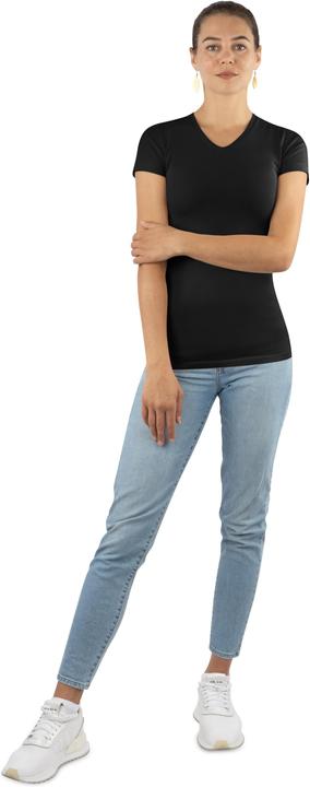 Produktbild Normani Figurbetontes T-Shirt mit V-Ausschnitt Siena - 8691 (S)