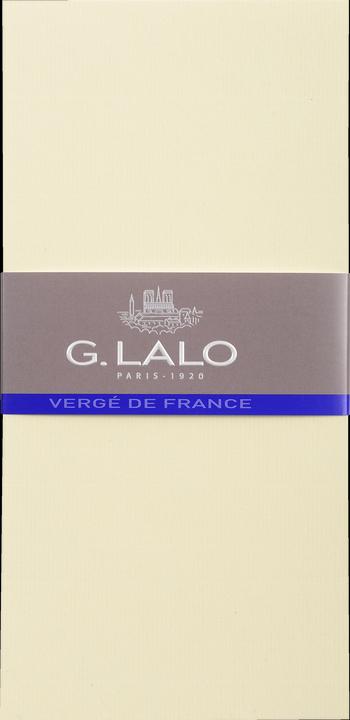 G. Lalo 25 CARTES VERGE DE FRANCE DL (103X213mm),SOUS SACHET - ivoire (260 pcs)