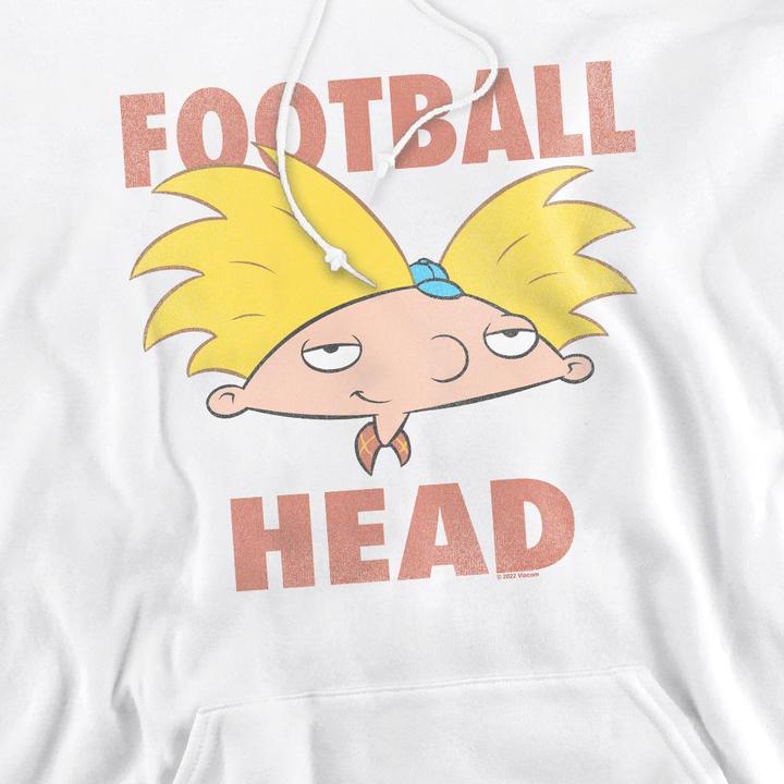 Immagine prodotto Hey Arnold! Football Head Felpa con Cappuccio Uomo (XL)