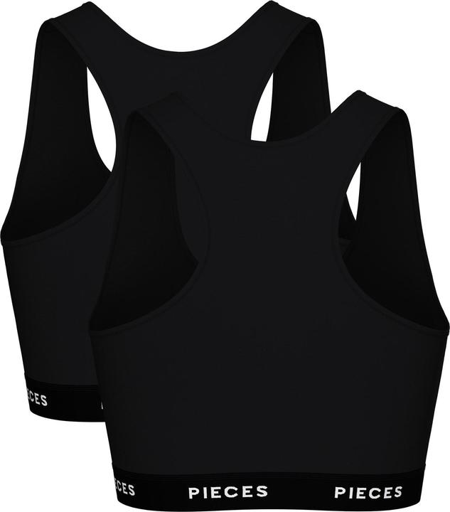 Produktbild Pieces Pclogo Lady Top 2 Pack Noos Bc (2er Pack, S)