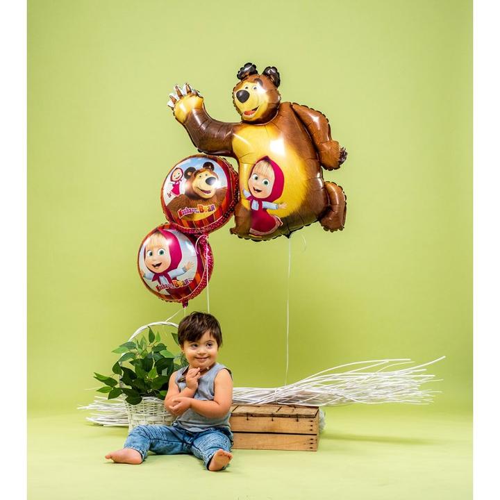 Produktbild Fortura Masha&bear Folienballon: Kindergeburtstag Partydeko (1 x)