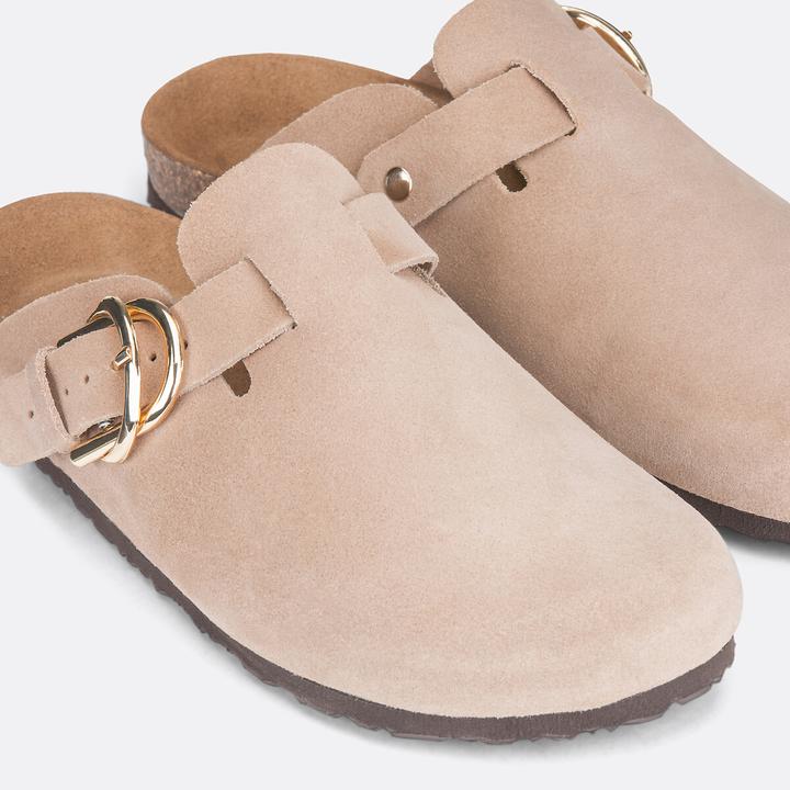 Actual product image La Redoute Collections Pantoletten aus Veloursleder (40)
