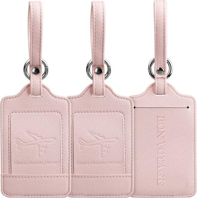 Actual product image MU Style 3er-Set Bon Voyage Veganes Leder Kofferanhänger (Locks & Trailers)