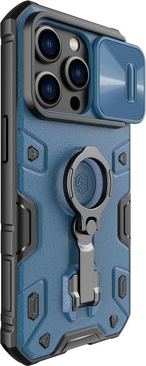Actual product image Nillkin CamShield Armor Pro Magnetic Case for iPhone 14 Pro Magnetic MagSafe Cover with Blue Camera (Apple iPhone 14 Pro)