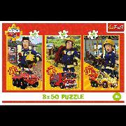 Immagine prodotto Trefl Puzzle 3 x 50 – Feuerwehrmann Sam (50 pezzi)