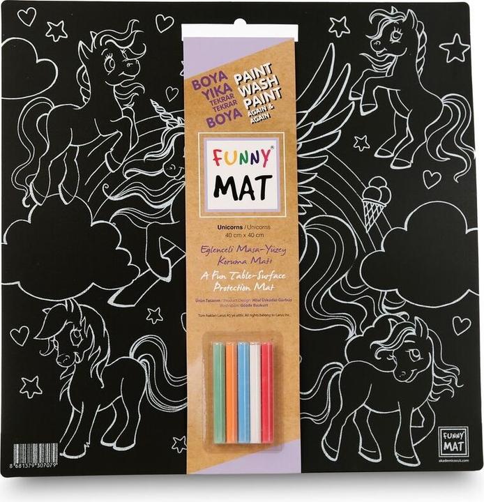 Funny Mat UNICORNS + PRINCESS, set economico di 2 pezzi.
