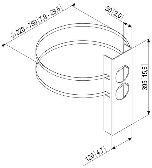 Actual product image Vogels PFA 9031 - Column clamp