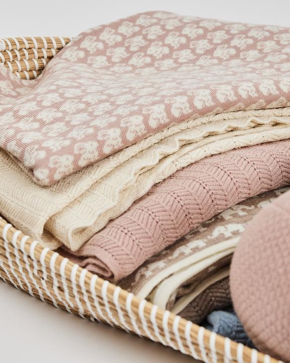 Immagine prodotto Smallstuff - Baby blanket AO rabbits - Merino Wool Powder - 80x100 cm (70007-92) (80 x 100 cm)