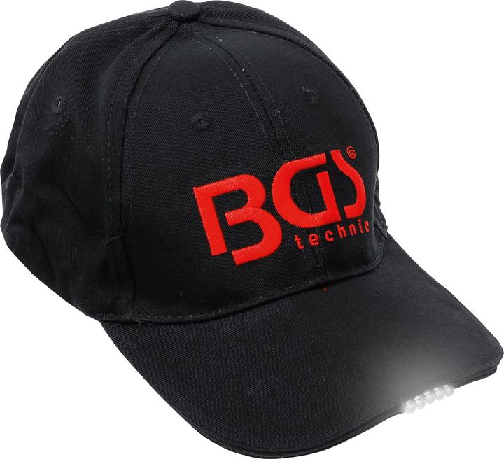 BGS Baseballkappe | mit LED-Leuchte (17000 lm)