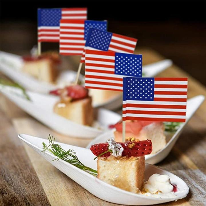 Actual product image König Design 100 flag picks countries nations decoration toothpicks flag birthday party DIY (1 x)