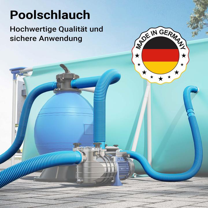 Image du produit Wiltec Teichtip ® 30m - 32mm - Tuyau de piscine flottant sections double manchon 165g/m - Made in Europe